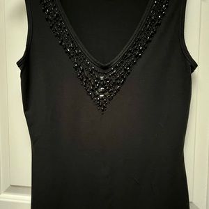 Karen Kane Beaded v neck top